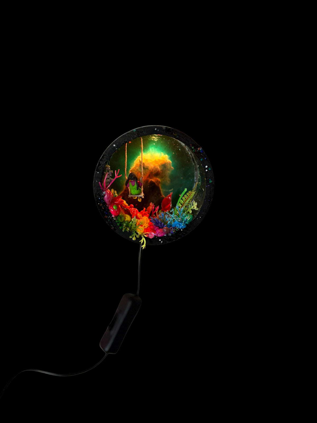 Swinging at the edge of the universe