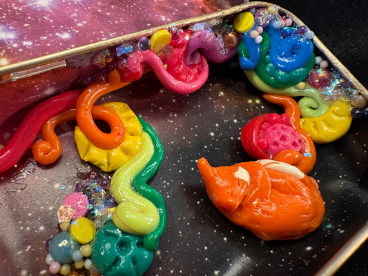sleeping kitty in space